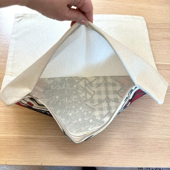 Winter - Let It Snow - Pillow Cover Decor Plaid Bow Snowflake Throw Pillow Cover - Picture 5 of 8